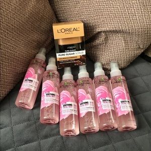 soothing facial mist and pure sugar scrub